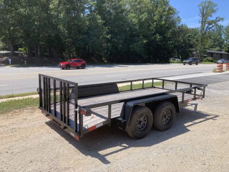 New 2026 Down 2 Earth Trailers DTE7614UT35B Utility Trailer / 76" X 14 / 2' Dovetail / TUBE RAIL / SEALED LIGHTS