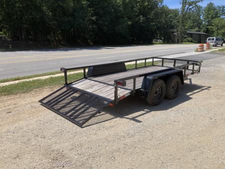 New 2026 Down 2 Earth Trailers DTE7614UT35B Utility Trailer / 76" X 14 / 2' Dovetail / TUBE RAIL / SEALED LIGHTS
