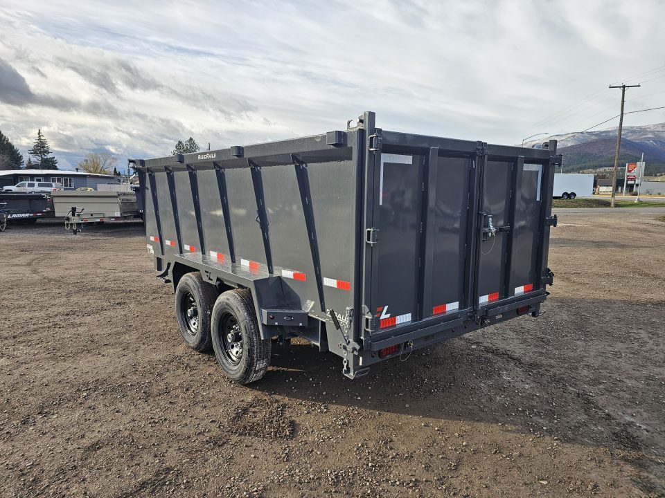 New 2026 Lamar 7x14 14k Dump Trailer w/Telescopic Hoist 48" Sides