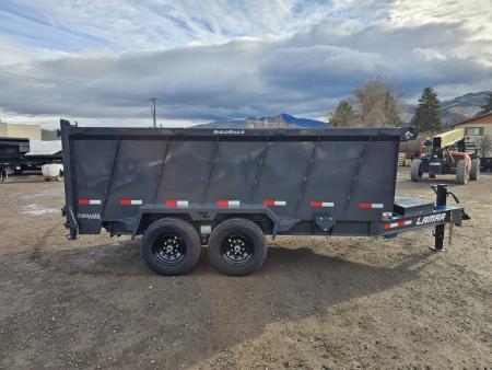 New 2026 Lamar 7x14 14k Dump Trailer w/Telescopic Hoist 48" Sides