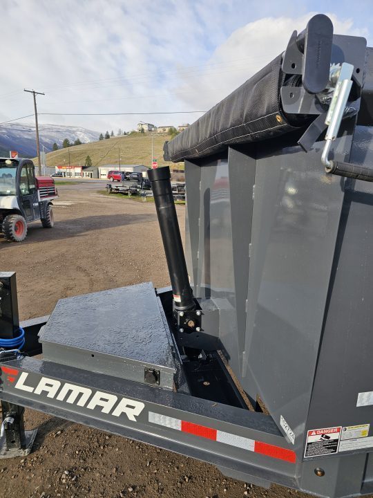 New 2026 Lamar 7x14 14k Dump Trailer w/Telescopic Hoist 48" Sides