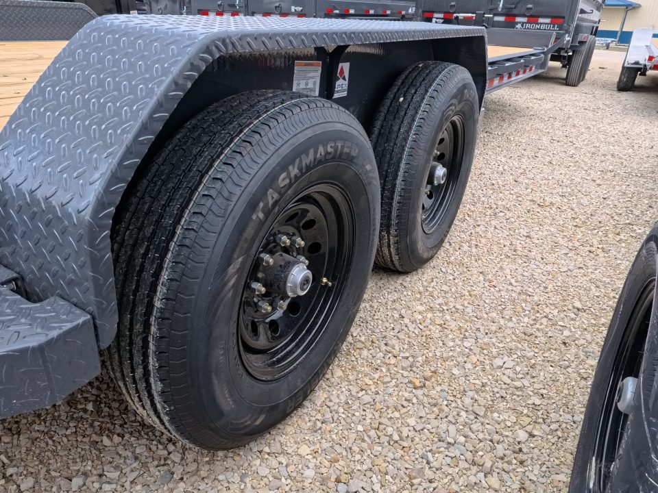 New 2026 Iron Bull 83 x 24 (21 +3) EWB Equipment Trailer with 14,000 lb. GVWR , Rampage Ramps - Ranch Gray