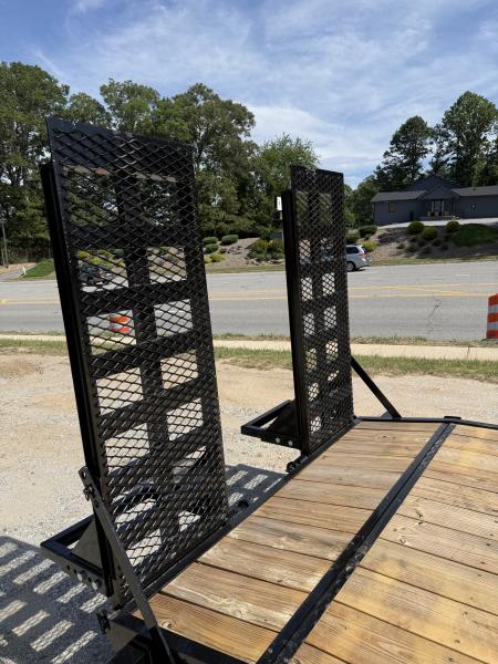 New 2026 Down 2 Earth Trailers DTE8218ER7B Equipment Trailer / 7X18 (16+2) / 2-7,000# Electric Brake Axles / 2- Flip Up Ramps