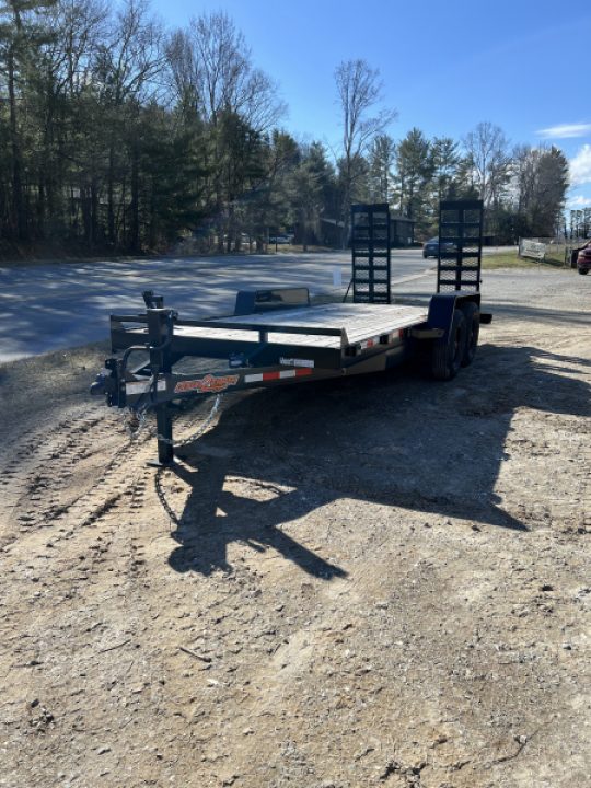 New 2026 Down 2 Earth Trailers DTE8220ER7B Equipment Trailer / 7X20 (18+2) / 2-7,000# Electric Brake Axles / 2- Flip Up Ramps