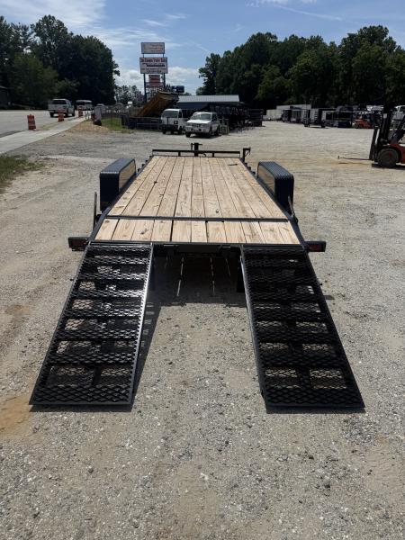 New 2026 Down 2 Earth Trailers DTE8220ER7B Equipment Trailer / 7X20 (18+2) / 2-7,000# Electric Brake Axles / 2- Flip Up Ramps