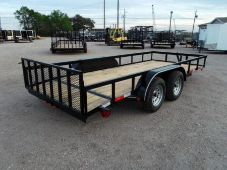 New 2026 Longhorn Trailers 83x16 Tandem Axle Utility Trailer / ATV Trailer / Side by Side Trailer / 2ft Dovetail / 2ft Ramp Gate