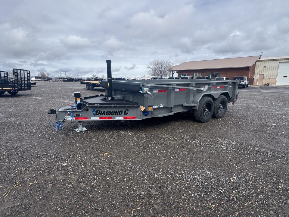 New 2026 Diamond C Trailers Telescopic 14' Dump Trailer