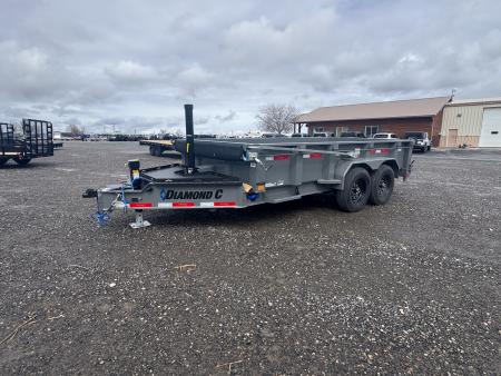 New 2026 Diamond C Trailers Telescopic 14' Dump Trailer