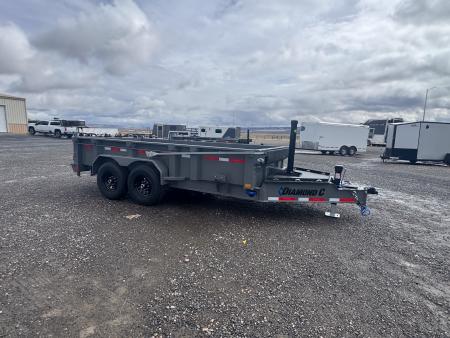 New 2026 Diamond C Trailers Telescopic 14' Dump Trailer