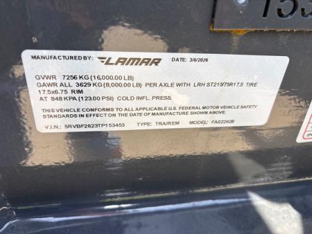 New 2026 Lamar Trailers FA022628 Utility Trailer
