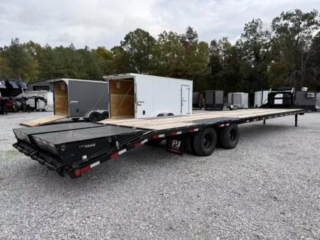 New 2026 PJ Trailers 102X40 GOOSENECK 25K GVWR (MEGA RAMPS) Flatbed Trailer