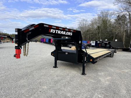 New 2026 PJ Trailers 102X36 GOOSENECK 25K GVWR (MEGA RAMPS) Flatbed Trailer