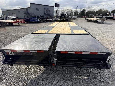 New 2026 PJ Trailers 102X36 GOOSENECK 25K GVWR (MEGA RAMPS) Flatbed Trailer
