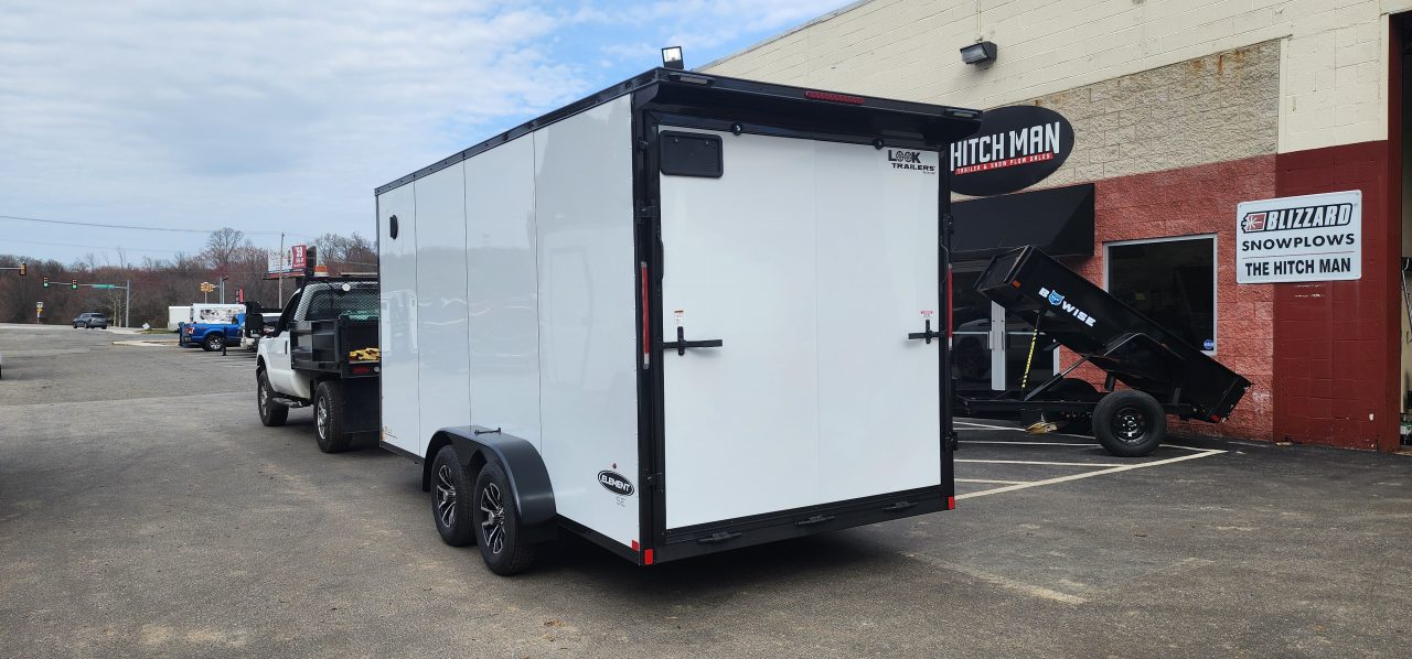 New 7 x 16 Look Element Se V-Nose Cargo Blackout Package 7k
