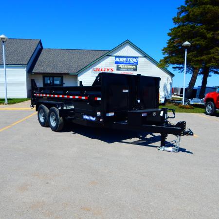 New 2026 Sure-Trac 7x12 14k Telescopic Dump Dump Trailer