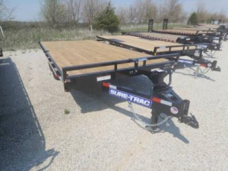 New 2026 Sure-Trac 8.5 x 18 15K SD Deckover Flatbed