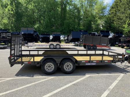 New 7 x 18 Sure-Trac Tube Top Utility Trailer 10k***Adjustable Coupler