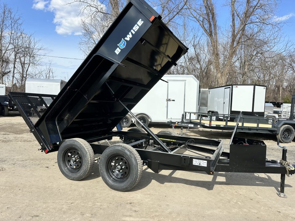 New 2026 BWISE Bwise 6x10 Dump trailer Landscape Gate