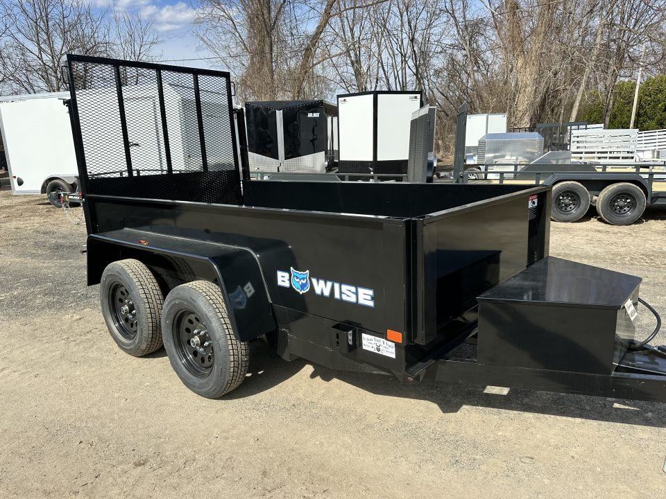 New 2026 BWISE Bwise 6x10 Dump trailer Landscape Gate