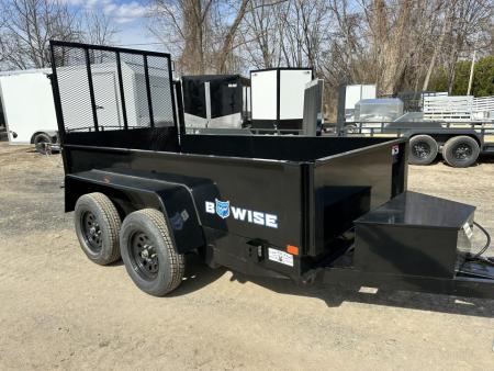 New 2026 BWISE Bwise 6x10 Dump trailer Landscape Gate