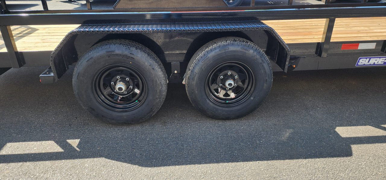 New 7 x 20 Sure-Trac Tube Top Utility Trailer 10k***Adjustable Coupler
