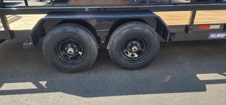 New 7 x 20 Sure-Trac Tube Top Utility Trailer 10k***Adjustable Coupler