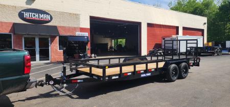 New 7 x 20 Sure-Trac Tube Top Utility Trailer 10k***Adjustable Coupler