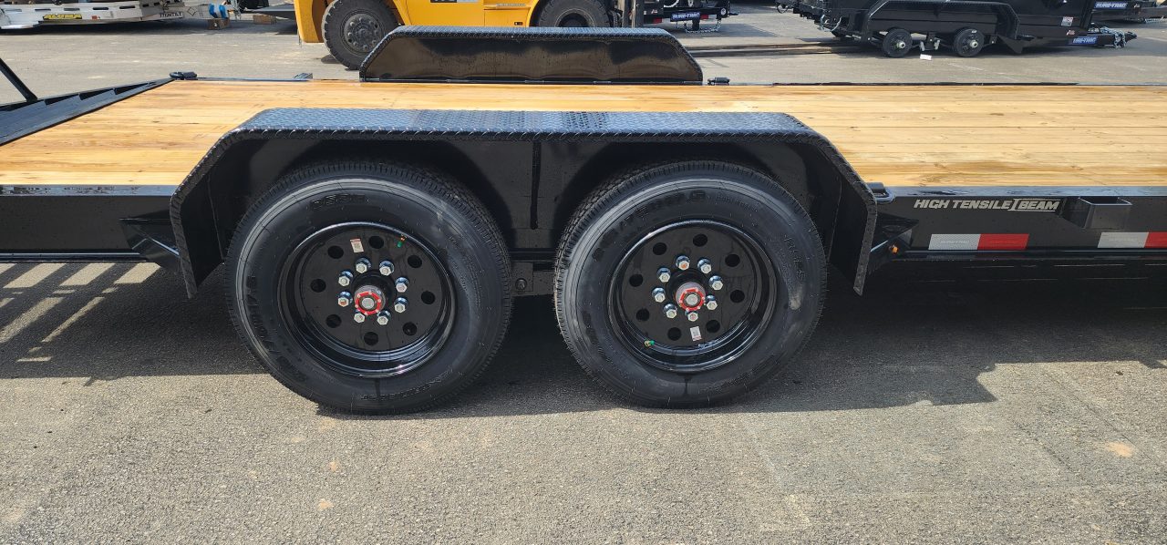 New 7 X 22 (19+3) Sure-Trac Pro Series I-Beam HD Implement Trailer, 22k GVWR **Loaded w/Standard Features