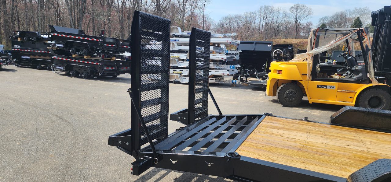 New 7 X 22 (19+3) Sure-Trac Pro Series I-Beam HD Implement Trailer, 22k GVWR **Loaded w/Standard Features