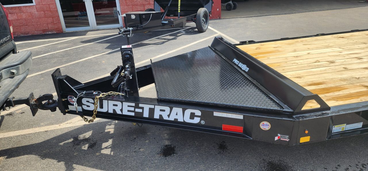 New 7 X 22 (19+3) Sure-Trac Pro Series I-Beam HD Implement Trailer, 22k GVWR **Loaded w/Standard Features