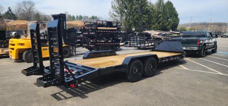 New 7 X 22 (19+3) Sure-Trac Pro Series I-Beam HD Implement Trailer, 22k GVWR **Loaded w/Standard Features
