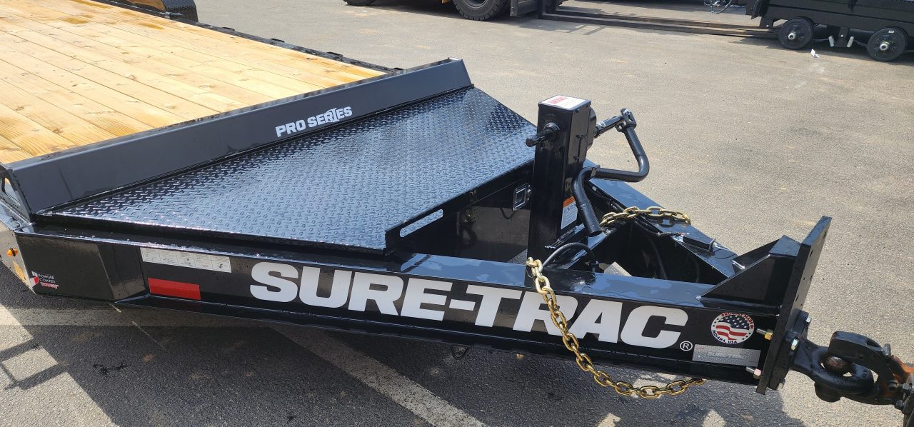 New 7 X 22 (19+3) Sure-Trac Pro Series I-Beam HD Implement Trailer, 17.6k GVWR **Loaded w/Standard Features