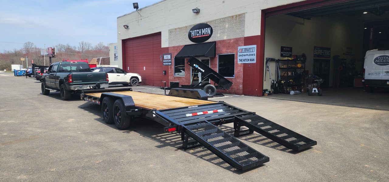 New 7 X 22 (19+3) Sure-Trac Pro Series I-Beam HD Implement Trailer, 17.6k GVWR **Loaded w/Standard Features