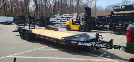 New 7 X 22 (19+3) Sure-Trac Pro Series I-Beam HD Implement Trailer, 17.6k GVWR **Loaded w/Standard Features