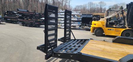 New 7 X 22 (19+3) Sure-Trac Pro Series I-Beam HD Implement Trailer, 17.6k GVWR **Loaded w/Standard Features