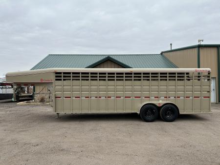 New 2026 Circle D 6'8 x24' Livestock Trailer
