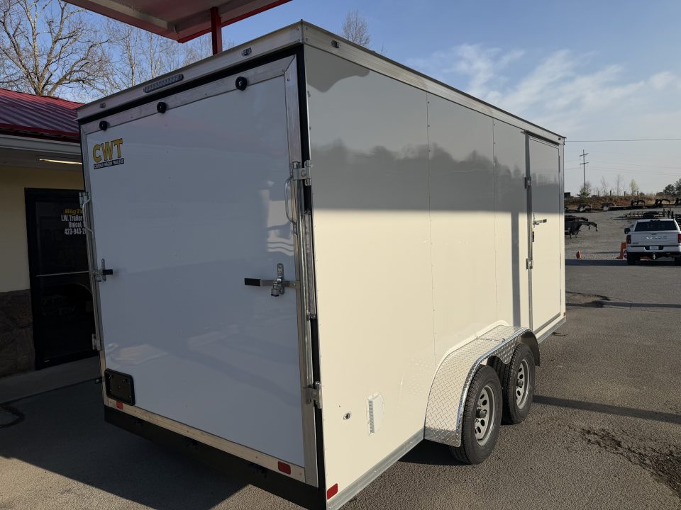 New 2026 Covered Wagon Trailers 7x16 Cargo Trailer, 7ft Interior Height,