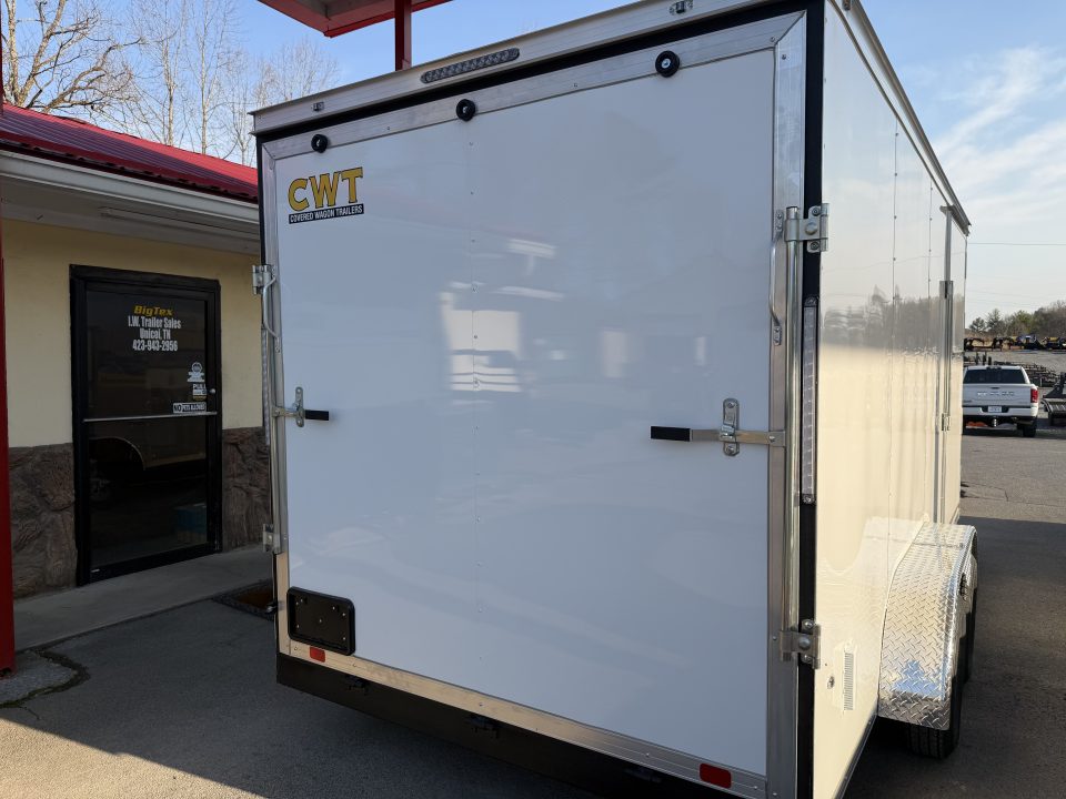 New 2026 Covered Wagon Trailers 7x16 Cargo Trailer, 7ft Interior Height,