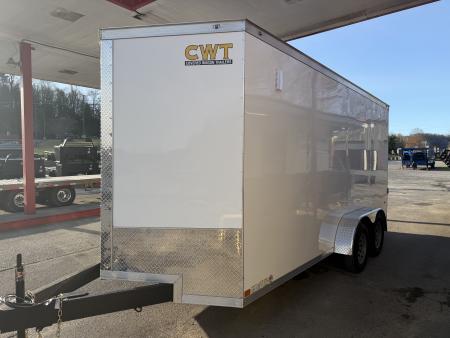 New 2026 Covered Wagon Trailers 7x16 Cargo Trailer, 7ft Interior Height,