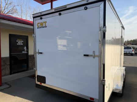 New 2026 Covered Wagon Trailers 7x16 Cargo Trailer, 7ft Interior Height,