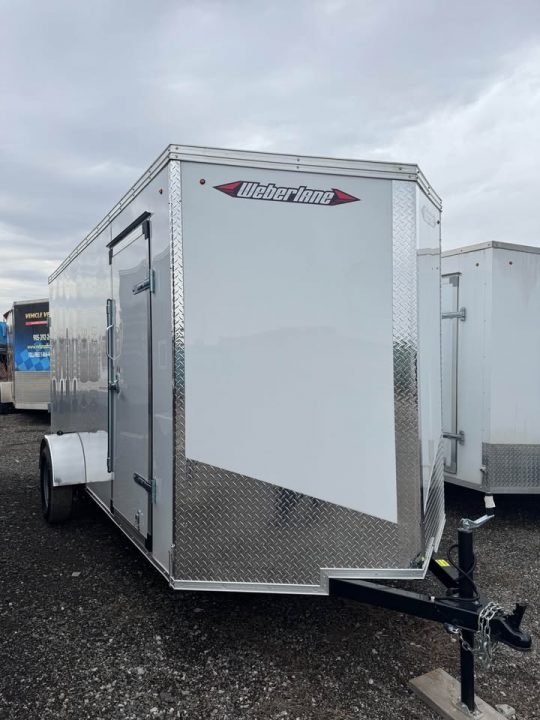 New 2026 6x14 + V-Nose Enclosed Trailer