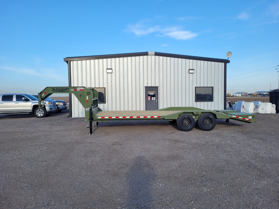 New 2026 Buckshot 102"x24' Gooseneck Equipment/Car Trailer W/8K Axles