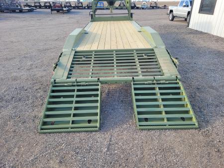 New 2026 Buckshot 102"x24' Gooseneck Equipment/Car Trailer W/8K Axles