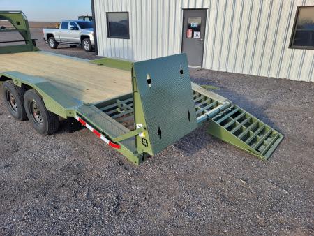 New 2026 Buckshot 102"x24' Gooseneck Equipment/Car Trailer W/8K Axles