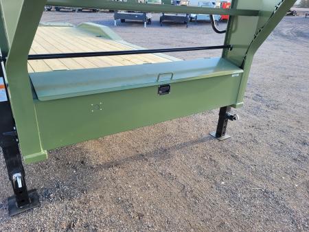 New 2026 Buckshot 102"x24' Gooseneck Equipment/Car Trailer W/8K Axles