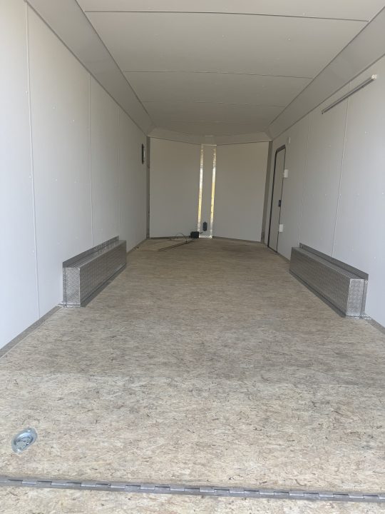 New 2026 8x20 + 3' V-Nose Enclosed Aluminum Legend Trailer with 7' Interior Height