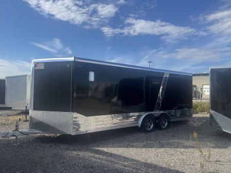 New 2026 8x20 + 3' V-Nose Enclosed Aluminum Legend Trailer with 7' Interior Height