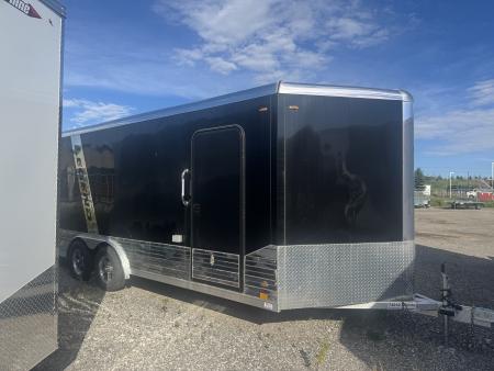 New 2026 8x20 + 3' V-Nose Enclosed Aluminum Legend Trailer with 7' Interior Height