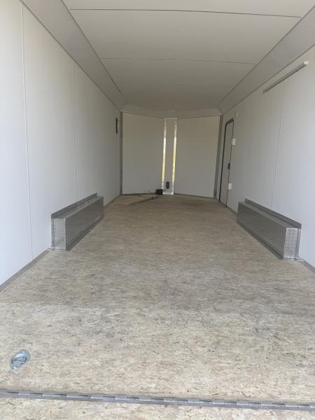 New 2026 8x20 + 3' V-Nose Enclosed Aluminum Legend Trailer with 7' Interior Height
