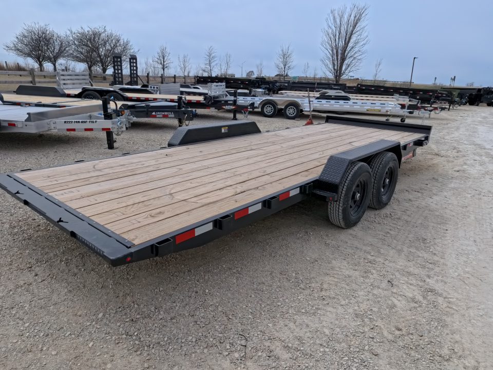 New 2026 H&H Trailers 82 x 20 Electric Tilt Speed Loader Car Hauler, Black with 10K GVWR